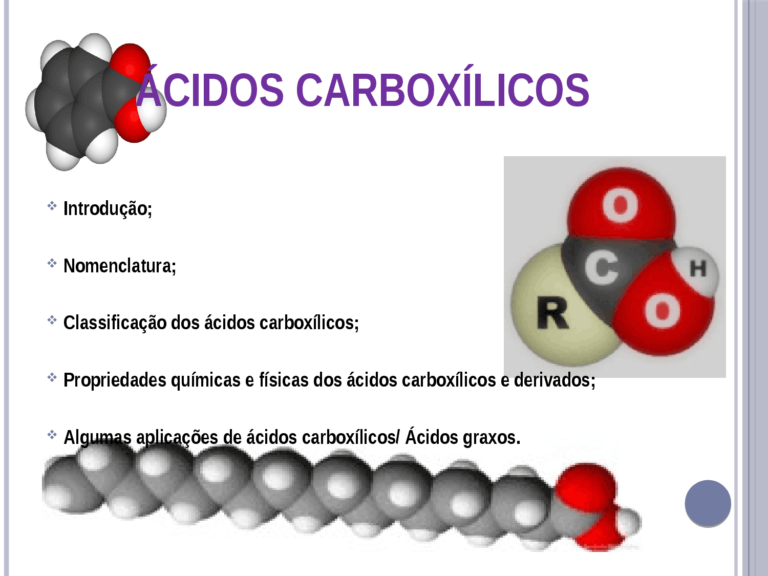 ÁCIDOS CARBOXÍLICOS