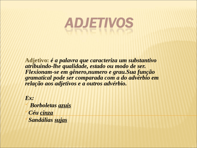 ADJETIVO