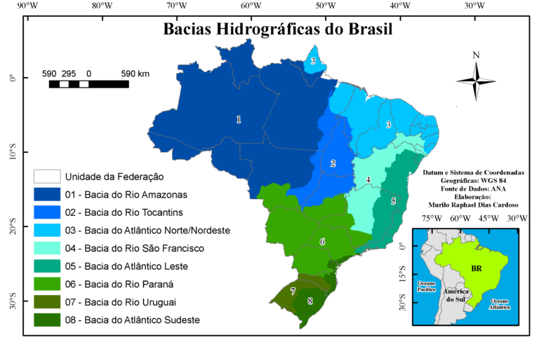 BACIAS HIDROGRÁFICAS NO BRASIL