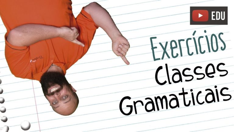 EXERCÍCIOS DE CLASSES GRAMÁTICAIS