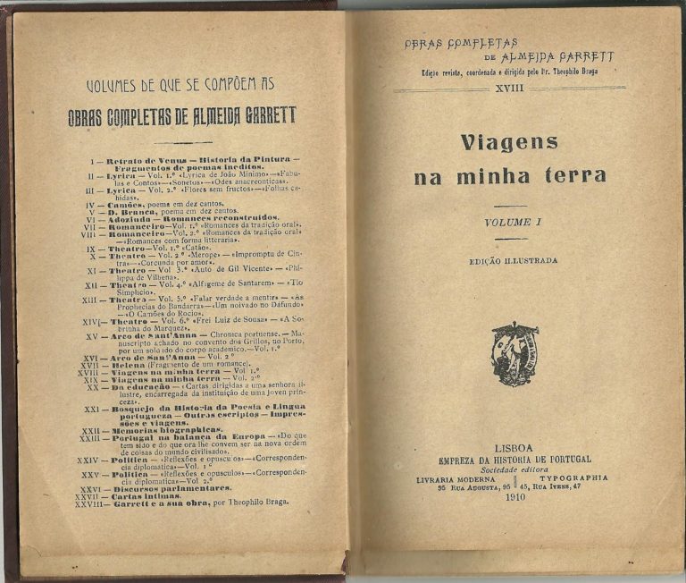 VIAGENS NA MINHA TERRA – ALMEIDA GARRET